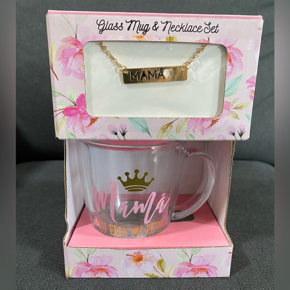 ⭐️New Coffee Cup for MOM ( MAMÁ) 
with Necklace